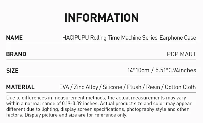 HACIPUPU Rolling Time Machine Series – Capa para fone de ouvido