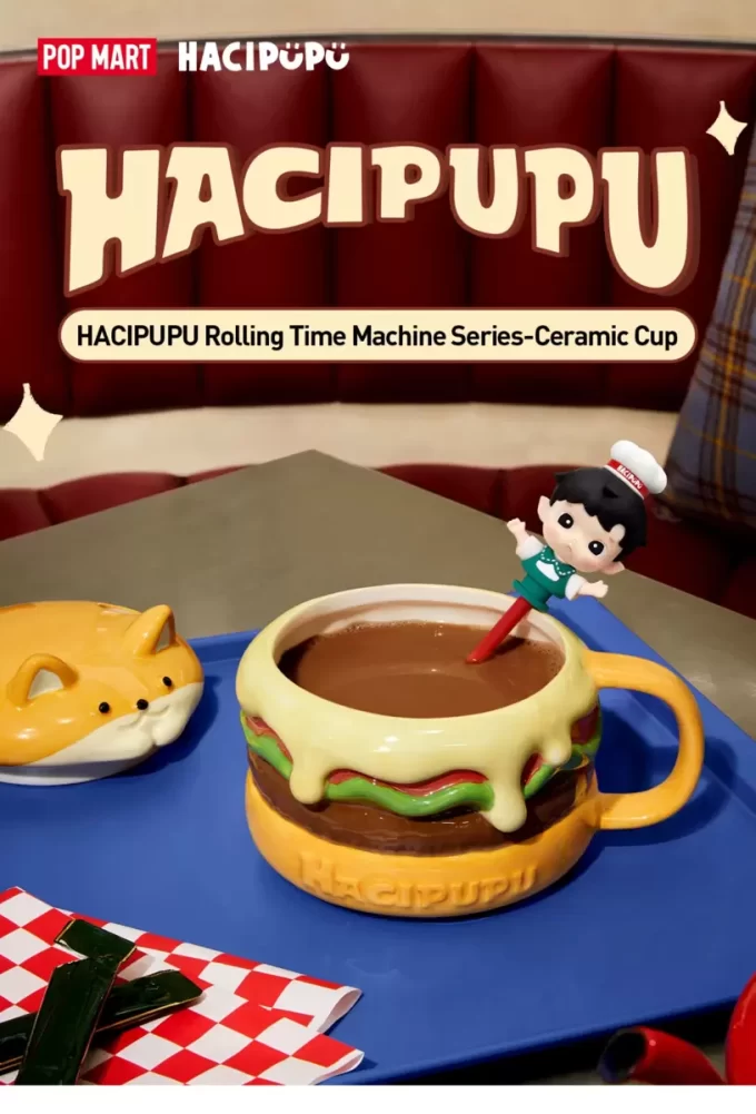 HACIPUPU-Série de máquinas do tempo rolantes-Copo de cerâmica