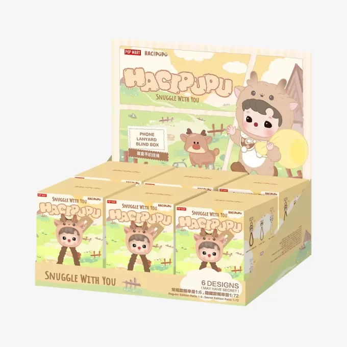 HACIPUPU Série Snuggle With You – Caixa Surpresa com Cordão para Telefone