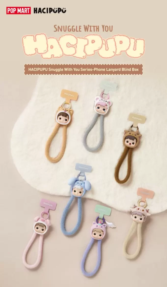 HACIPUPU Série Snuggle With You – Caixa Surpresa com Cordão para Telefone