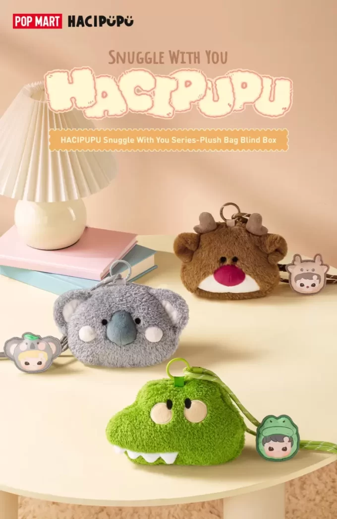 HACIPUPU Série Snuggle With You – Caixa Surpresa com Saco de Pelúcia