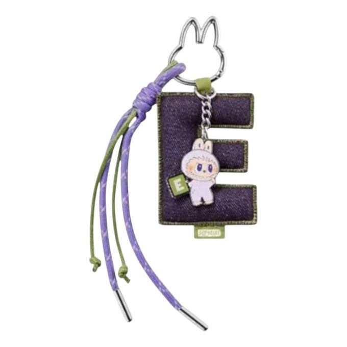 Labubu Pin para Pingente de Carta de Amor “E”