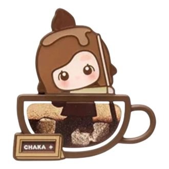 Ímã de geladeira da Pop Bean Coffee Factory “Chaka Double-shot Espresso”