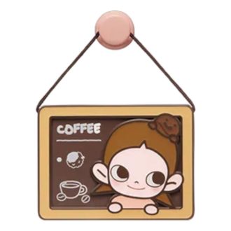 Ímã de geladeira da Pop Bean Coffee Factory “Mistura especial Zsiga”