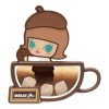 Ímã de geladeira da Pop Bean Coffee Factory “Molly Mexa com Açúcar”