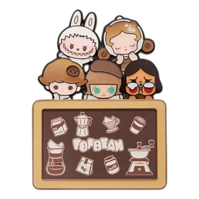 Ímã de geladeira Pop Bean Coffee Factory “Combo Família Café” Edição Secreta