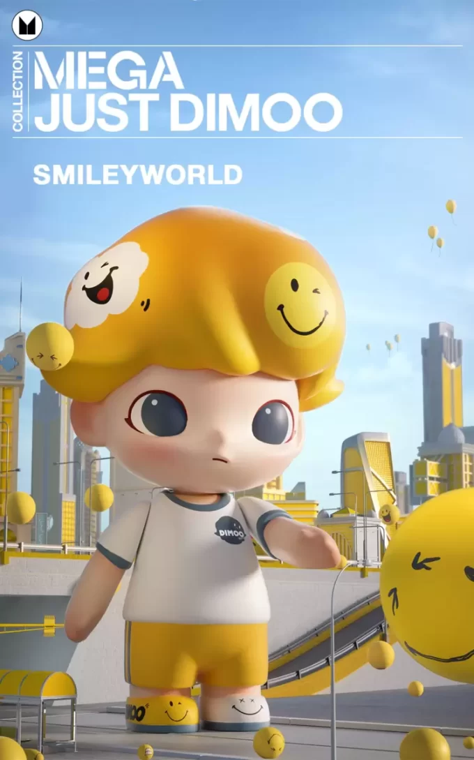 MEGA COLEÇÃO 1000% JUST DIMOO × SmileyWorld