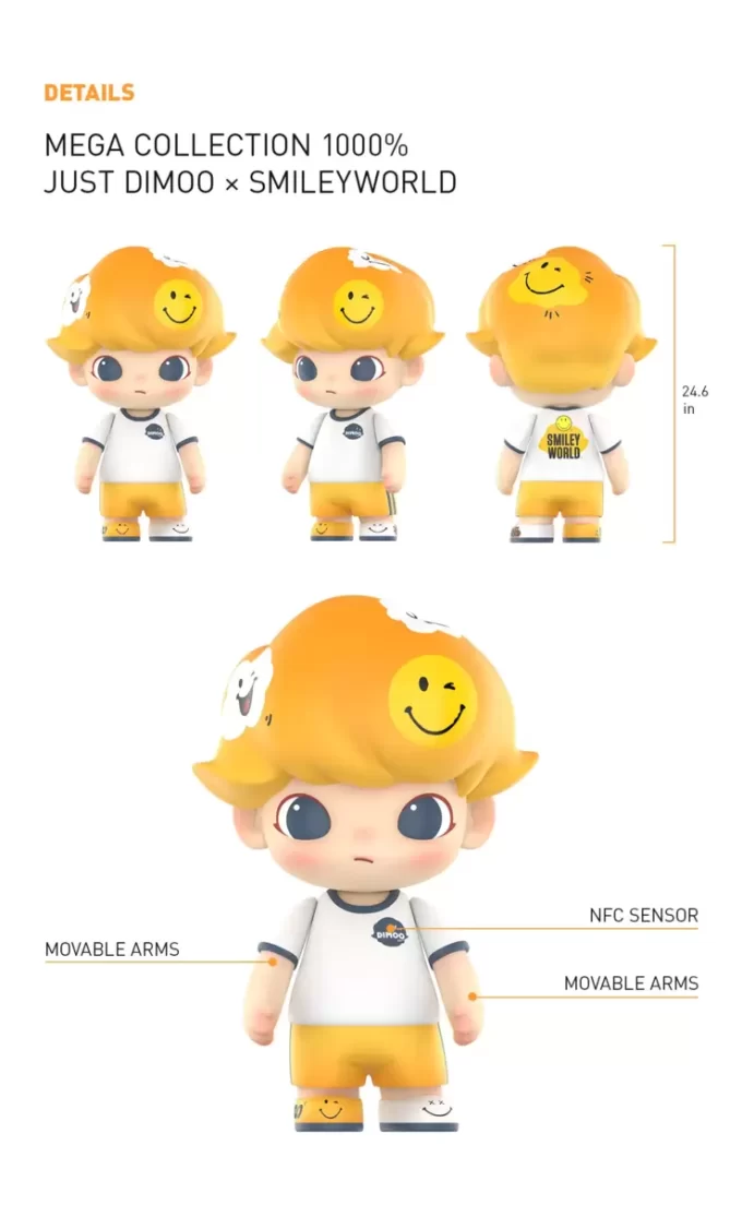 MEGA COLEÇÃO 1000% JUST DIMOO × SmileyWorld