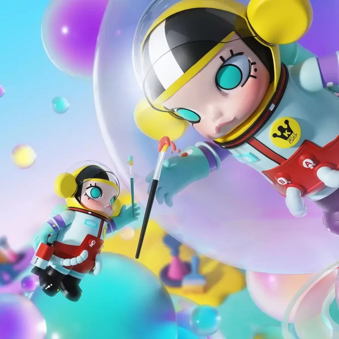 MEGA COLEÇÃO 1000% SPACE MOLLY Pequena Pintora