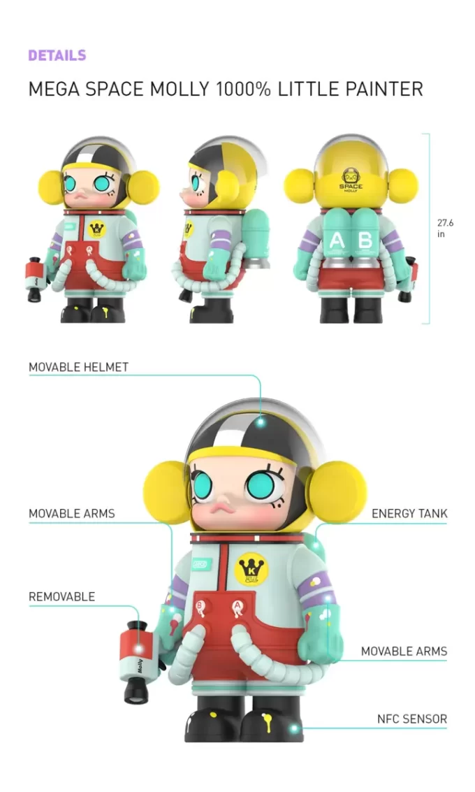 MEGA COLEÇÃO 1000% SPACE MOLLY Pequena Pintora