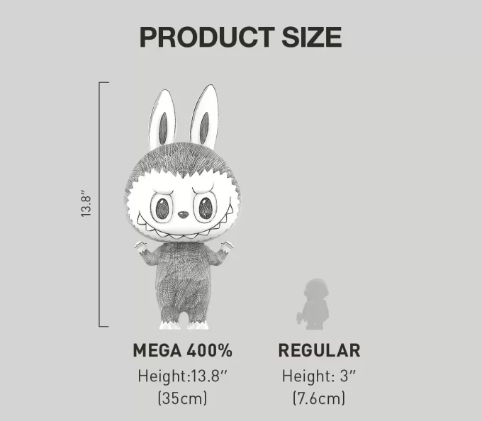MEGA LABUBU 400% Esboço