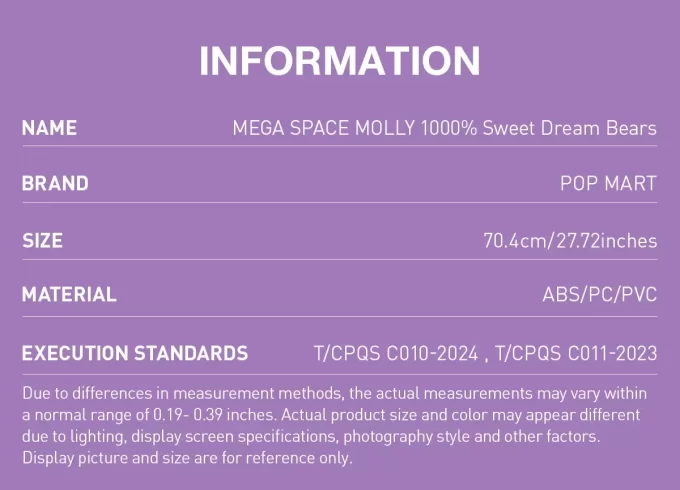MEGA SPACE MOLLY 1000% Ursinhos Sweet Dream