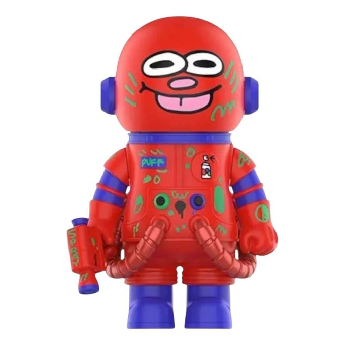 Mega Space Molly 400% Jon Burgerman Cadetes Espaciais “Puff”