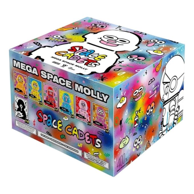 Mega Space Molly 400% Jon Burgerman Space Cadets Caixas Lacradas (6 Caixas Surpresas)