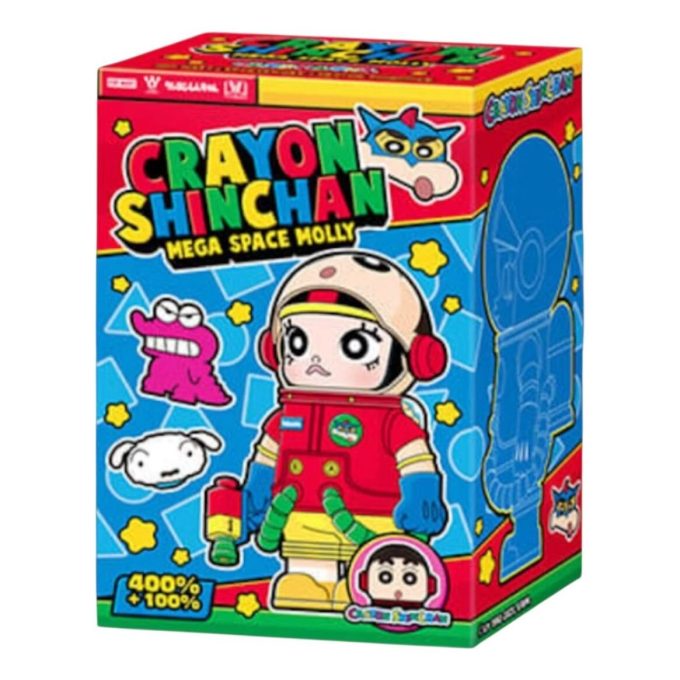 Mega Space Molly Crayon Shinchan Caixa Surpresa 100% e 400% Conjunto (1 Caixa Surpresa)