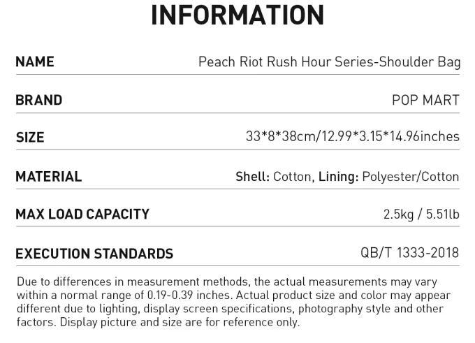 Peach Riot Rush Hour Series – Bolsa de Ombro