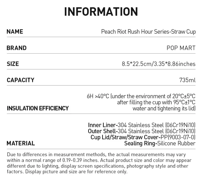 Peach Riot Rush Hour Series – Copo de Canudo