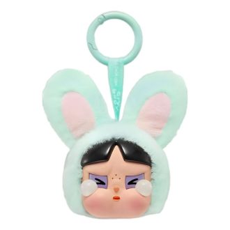 Pingente CryBaby “Coelhinha Docinho” da Pop Mart x Meninas Superpoderosas