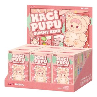 Pingente de pelúcia de vinil Hacipupu Gummy Bear em caixa lacrada (6 caixas surpresa)