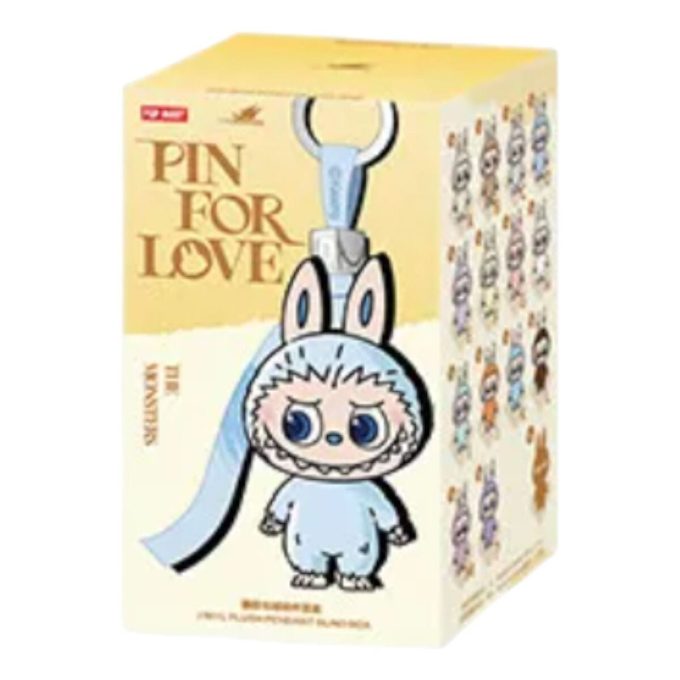 Pingente de pelúcia Labubu Pin for Love, caixa lacrada (A-M) (1 caixa surpresa)