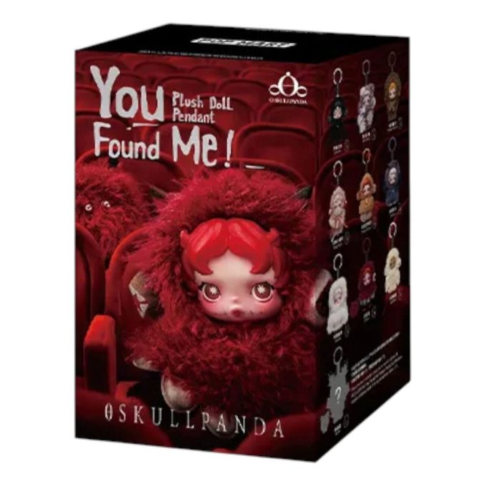 Pingente de pelúcia Skullpanda You Found Me, caixa lacrada (1 caixa surpresa)
