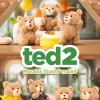 Pingente de pelúcia Ted2 Teddy Bear Action