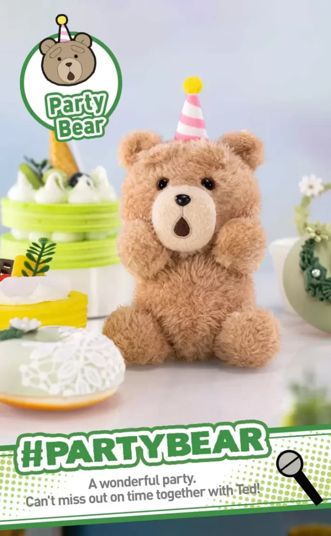 Pingente de pelúcia Ted2 Teddy Bear Action