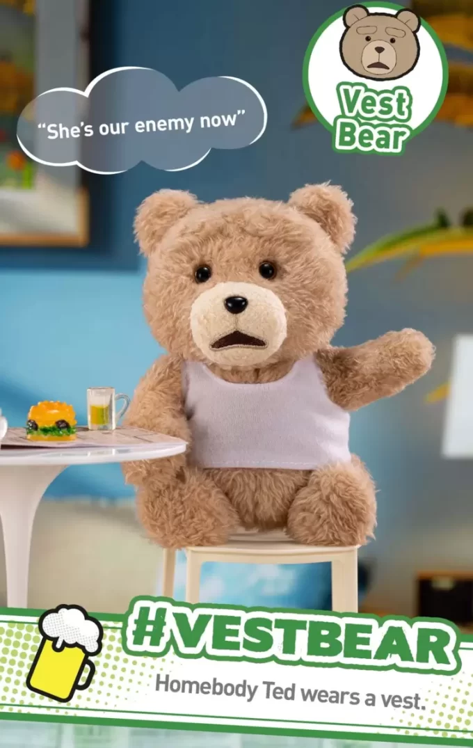 Pingente de pelúcia Ted2 Teddy Bear Action