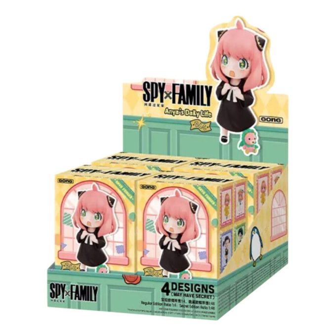 Pop Mart SPY X FAMILY Anya”s Everyday DLC Figures Caixa Lacrada (4 Caixas Surpresa)