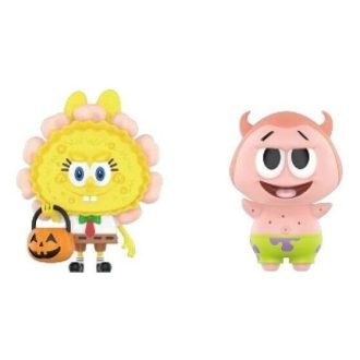 Pop Mart x Bob Esponja Os Monstros Labubu “Jack O Lantern e Patrick Star x YAYA”