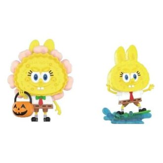 Pop Mart x Bob Esponja Os Monstros Labubu “Jack O Lantern e Surfe”