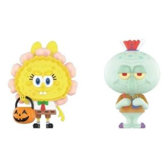 Pop Mart x Bob Esponja Os Monstros Labubu “Jack O Lanterna e Lula Molusco x Spookys”