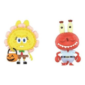 Pop Mart x Bob Esponja Os Monstros Labubu “Jack O Lanterna e Sr. Siriguejo x Zimomo”