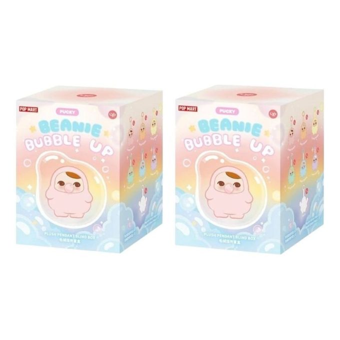 Pucky Beanie Bubble Up Plush Pendant Cases Lacrados (2 Caixas Surpresa)