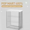 Recipiente de exposição iluminado montável 400% POP MART