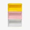 Recipiente de exposição luminosa POP MART (branco, amarelo e rosa)