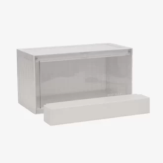 Recipiente de exposição luminosa POP MART (branco, amarelo e rosa)