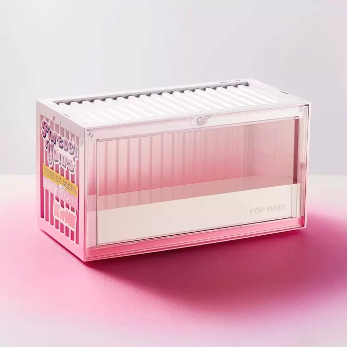 Recipiente de exposição luminosa POP MART (Leve meu coração)