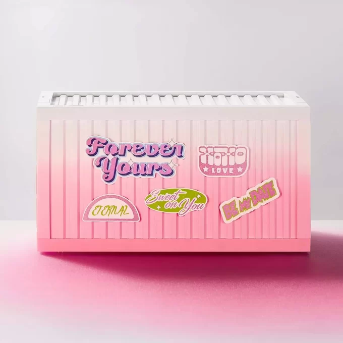 Recipiente de exposição luminosa POP MART (Leve meu coração)