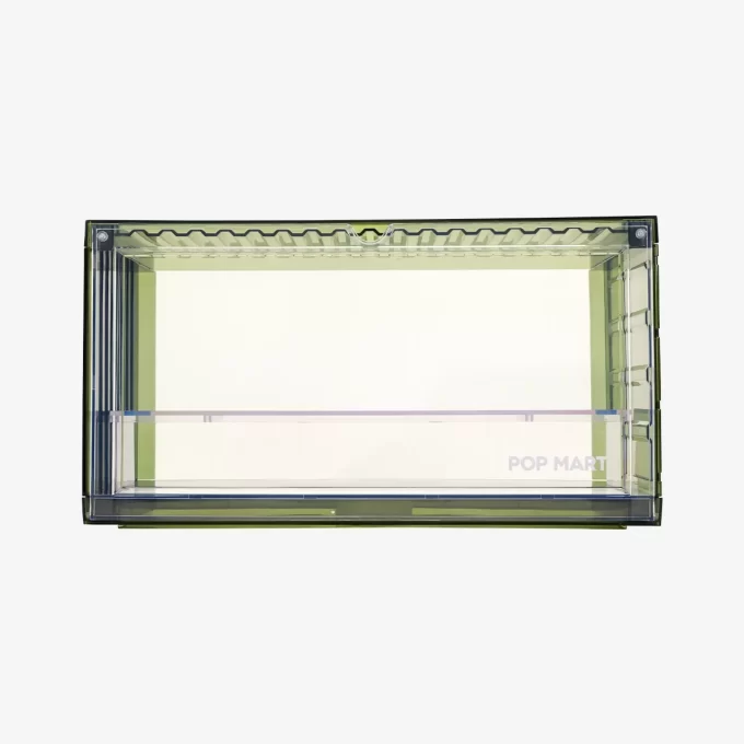 Recipiente de exposição montado POP MART (verde transparente)