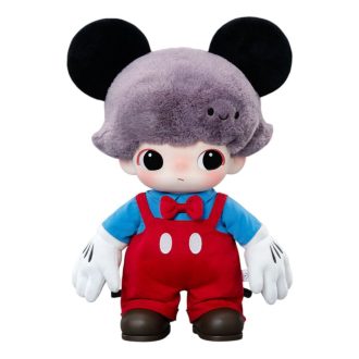 Sacola de pelúcia de vinil do Mickey Pop Mart x Disney Dimoo World