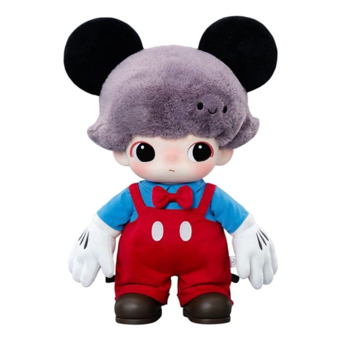 Sacola de pelúcia de vinil do Mickey Pop Mart x Disney Dimoo World