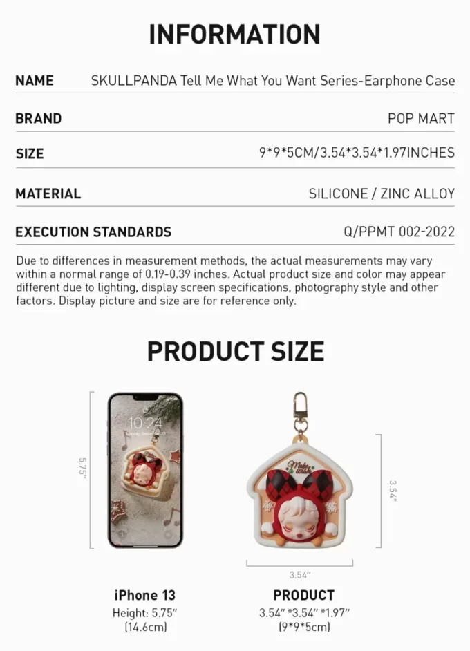 SKULLPANDA Série Tell Me What You Want – Capa para fone de ouvido
