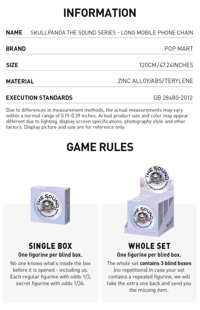 SKULLPANDA The Sound Series Corrente longa para celular