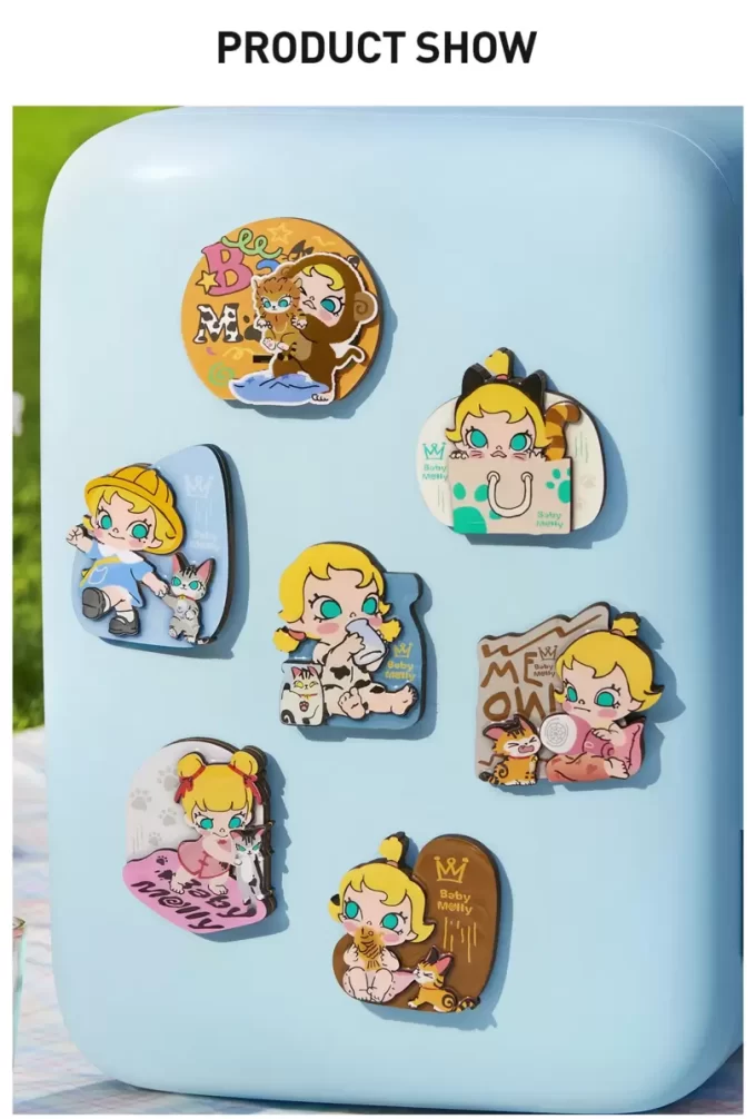 Série Baby Molly e Baby Tabby – Caixa surpresa com ímã de geladeira