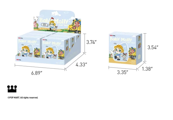 Série Baby Molly e Baby Tabby – Caixa surpresa com ímã de geladeira