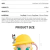 Série Baby Molly e Baby Tabby – Copo de cerâmica com cabeça grande