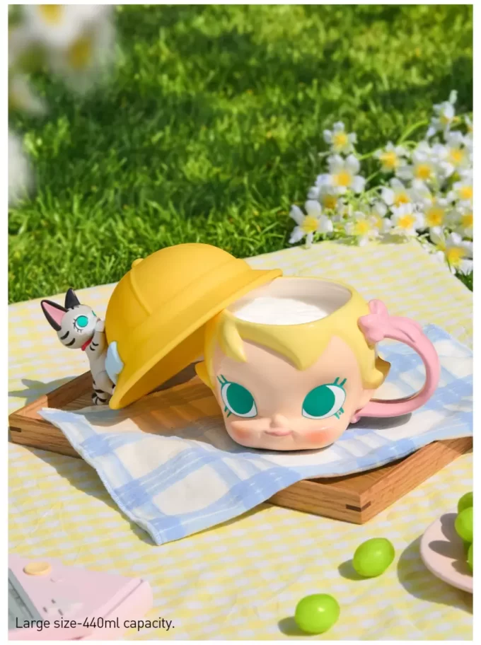 Série Baby Molly e Baby Tabby – Copo de cerâmica com cabeça grande