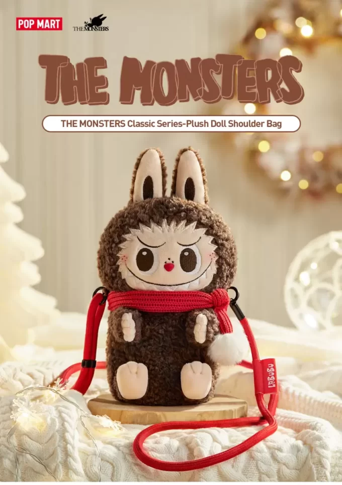 Série Clássica THE MONSTERS – Bolsa de Ombro com Boneca de Pelúcia