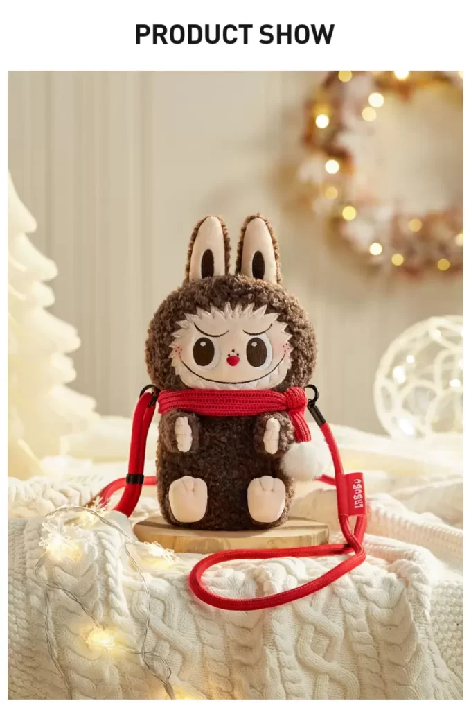 Série Clássica THE MONSTERS – Bolsa de Ombro com Boneca de Pelúcia